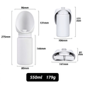 550ml Leak-Proof Portable Dog Water Bottle for Travel & Hiking