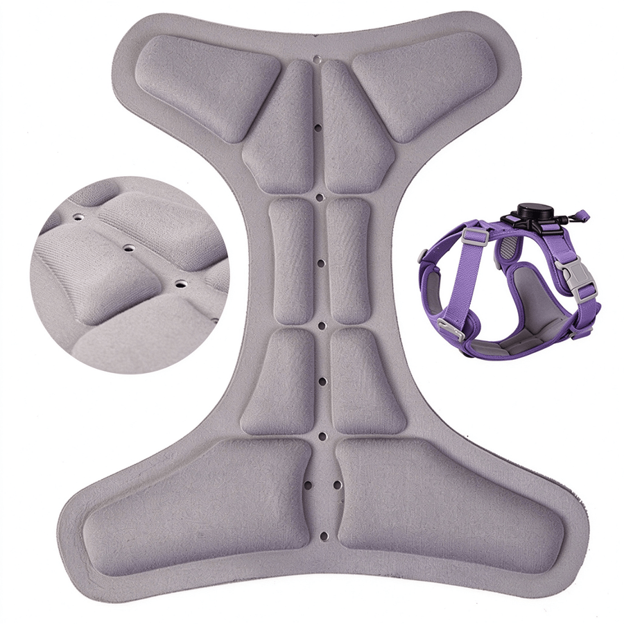 2-in-1 Retractable Dog Harness Leash - No-Pull, Auto-Lock, Strong Aluminum Buckle