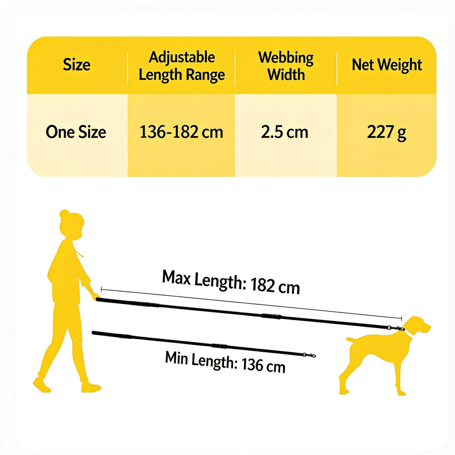 6-in-1 Hands-Free Dog Leash, Reflective Bungee Waist Leash – Fluffy Me