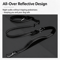 6-in-1 Hands-Free Dog Leash, Reflective Bungee Waist Leash – Fluffy Me