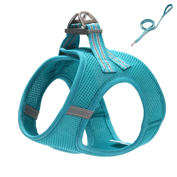 Breathable Mesh Cat Harness and Leash Set, No-Choke Reflective Vest