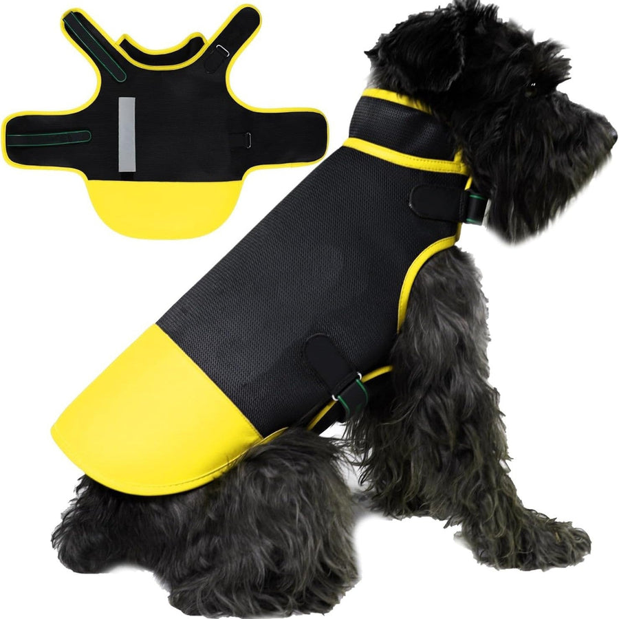 Anti-Bite Dog Protection Vest, K2 2.0 Dog Armor Vest with Leash Ring and Reflective Strip, Breathable Double-Layer Rainproof Vest for Walking and Hiking