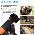 Anti-Bite Dog Protection Vest, K2 2.0 Dog Armor Vest with Leash Ring and Reflective Strip, Breathable Double-Layer Rainproof Vest for Walking and Hiking