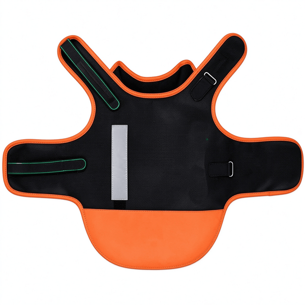 Anti-Bite Dog Protection Vest, K2 2.0 Dog Armor Vest with Leash Ring and Reflective Strip, Breathable Double-Layer Rainproof Vest for Walking and Hiking