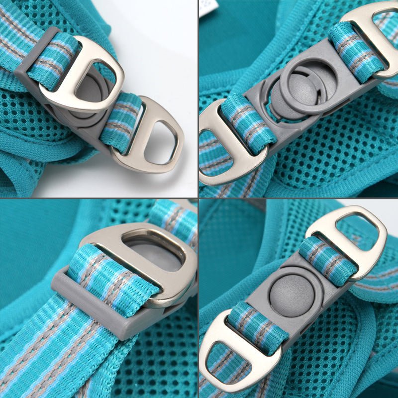 Breathable Mesh Cat Harness and Leash Set, No-Choke Reflective Vest