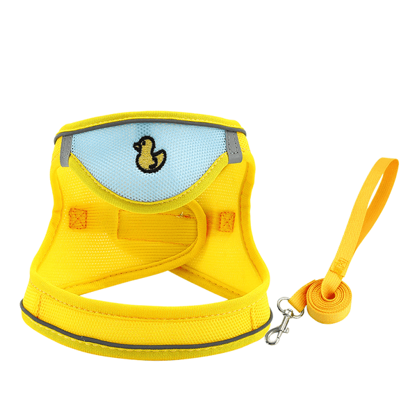Cartoon Saliva Towel Cat Harness & Leash Set — Stylish, Lightweight, All-Day Comfort