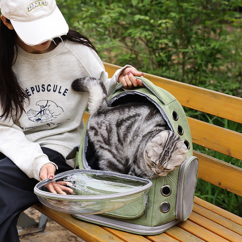 Cat Bubble Backpack Carrier, Transparent Ventilated Travel Pet Bag