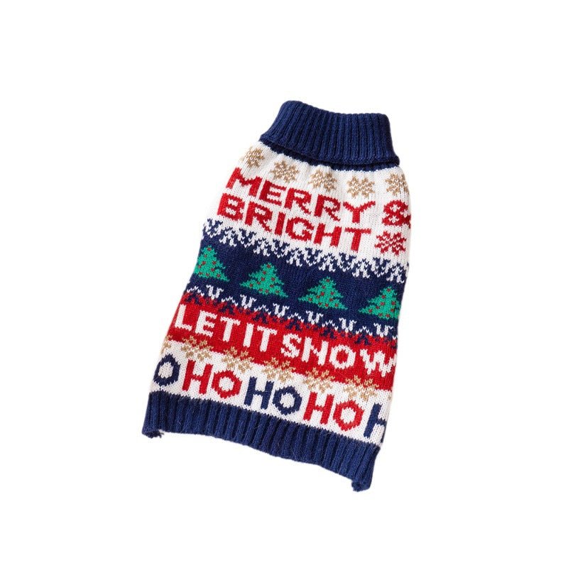 Christmas Dog Sweater, Festive Knit Pet Jumper for Dogs & Cats – Fluffy Me