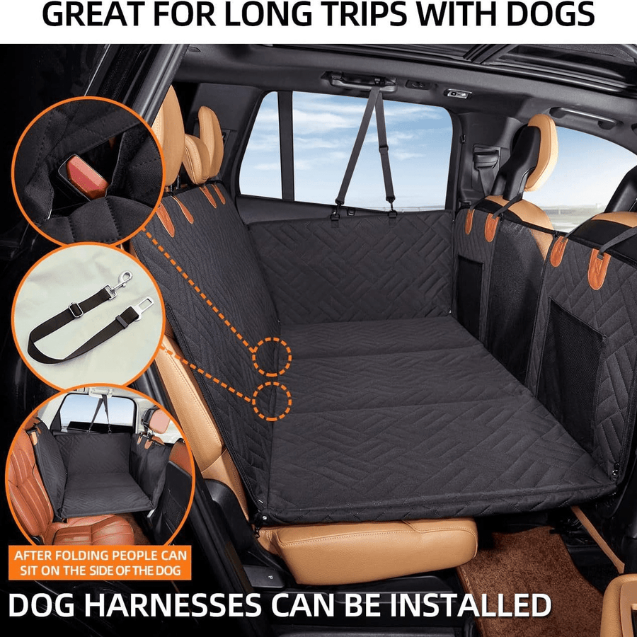 3-in-1 Convertible Dog Car Seat Cover, Foldable Waterproof Protector