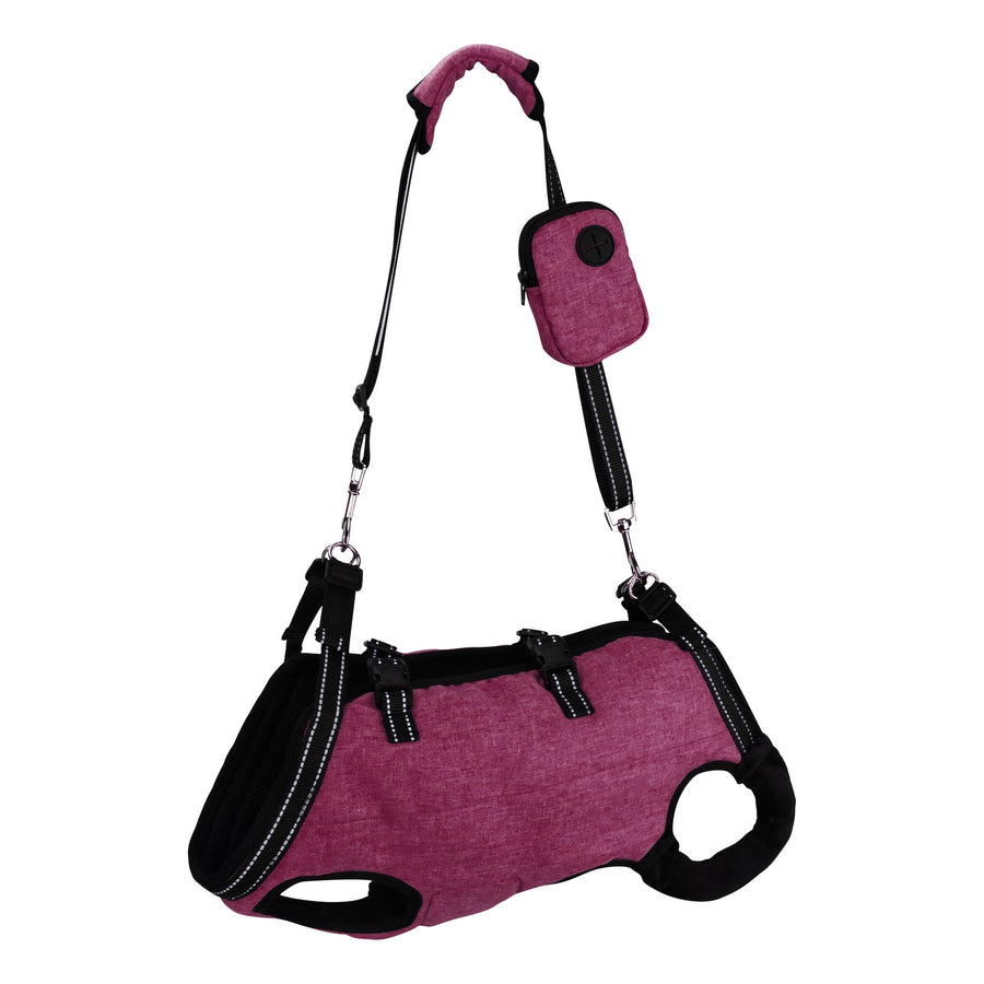 Dog Assistance Sling, Pet Rehabilitation Harness with Full Back and Chest Support, 4-in-1 Carry, Traction and Lift Sling for Small Medium Dogs