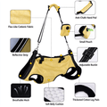 Dog Assistance Sling, Pet Rehabilitation Harness with Full Back and Chest Support, 4-in-1 Carry, Traction and Lift Sling for Small Medium Dogs