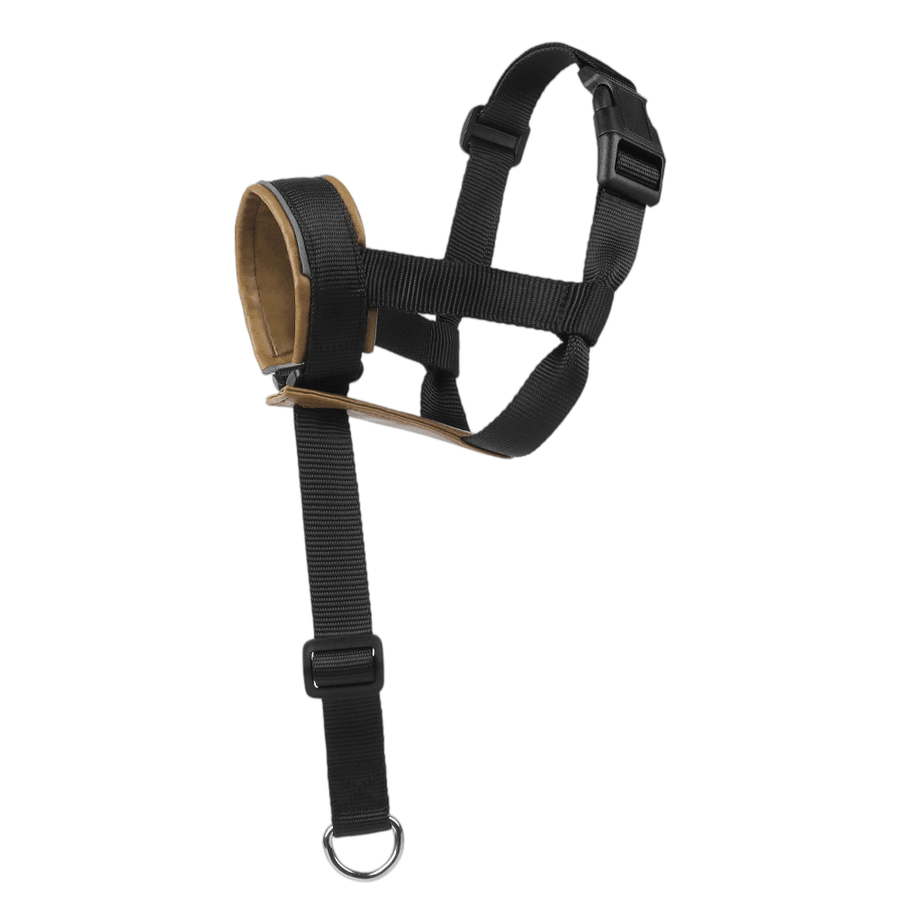 Dog Head Collar, No-Pull Training Head Halter with Reflective Nose Strap, Adjustable Gentle Leader for Medium Large Dogs, Stops Pulling on Walks
