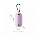 Dog Poop Bag Dispenser, Silicone Pet Waste Bag Holder with Carabiner for Leash & Harness