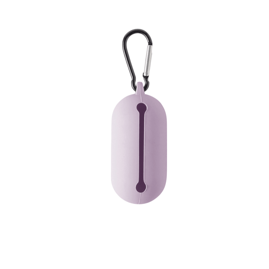 Dog Poop Bag Dispenser, Silicone Pet Waste Bag Holder with Carabiner for Leash & Harness