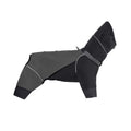 Dog Raincoat Waterproof Four-Legged, Reflective Trim & Harness Hole Jacket for Walking Hiking Travel