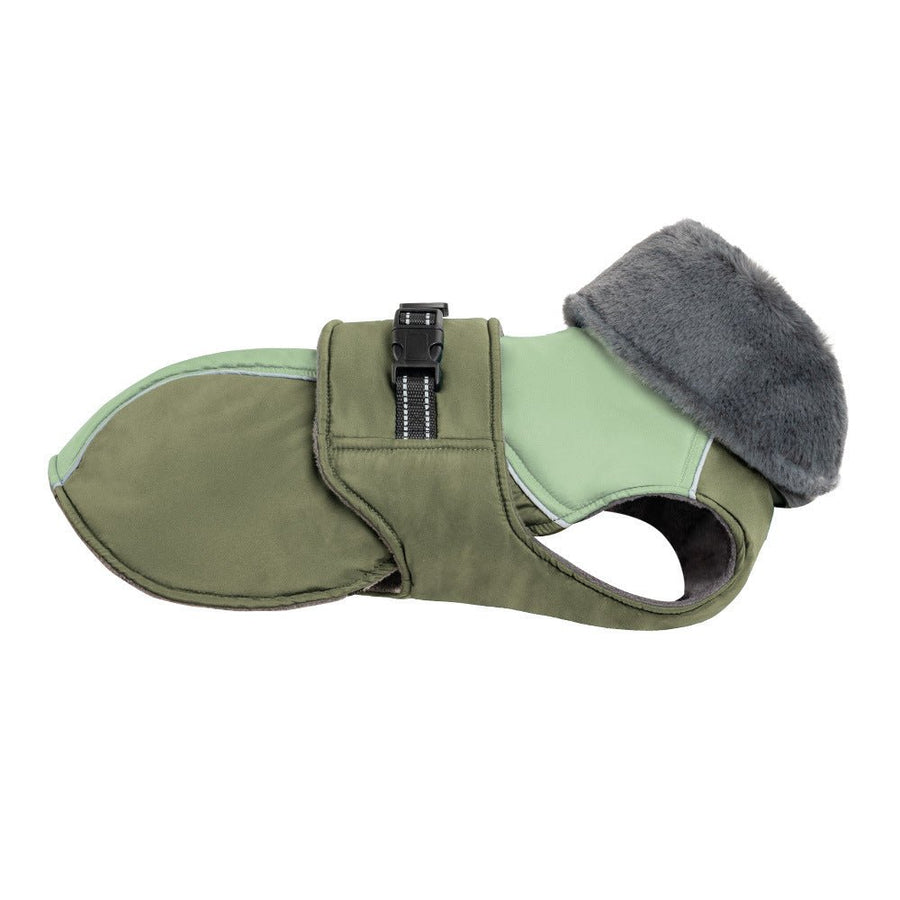 Dog Winter Vest, Warm Fleece-Lined Padded Jacket with Reflective Trim