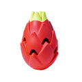 Dragon Fruit Rubber Dog Toy - Interactive Treat Dispenser for Small & Medium Dogs