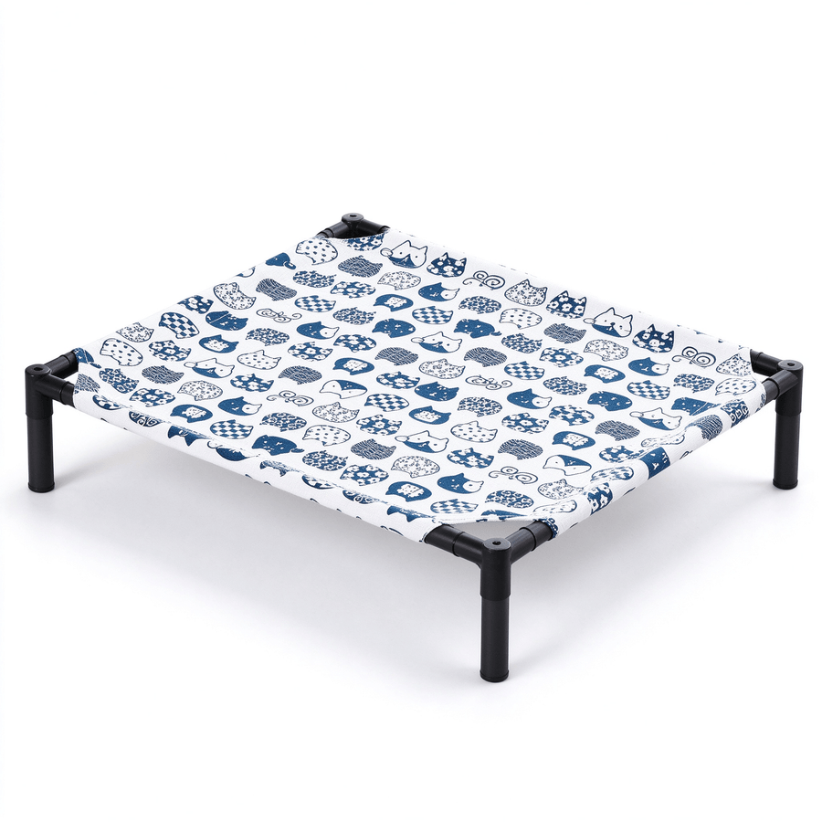 Boho Stripe Waterproof Roll-Up Dog Mat for Travel & Camping