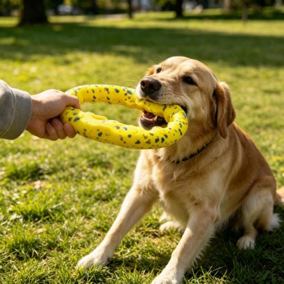 ETPU Floating Ring Dog Toy, Bite-Resistant Tug & Fetch Chew Ring