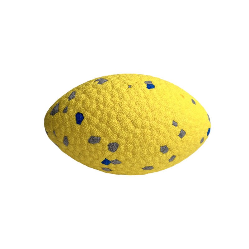 ETPU Rugby Dog Toy, High-Rebound Floating Fetch & Water Chew Toy