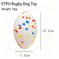 ETPU Rugby Dog Toy, High-Rebound Floating Fetch & Water Chew Toy