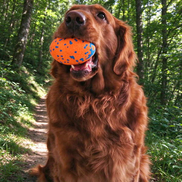 ETPU Rugby Dog Toy, High-Rebound Floating Fetch & Water Chew Toy