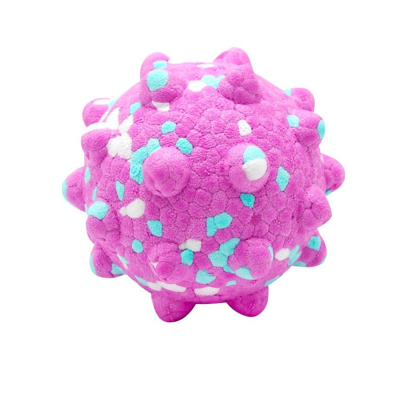 ETPU Spike Ball Dog Toy, Bite-Resistant Teething & Fetch Chew Ball