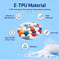 ETPU Dog Bone Chew Toy, High Rebound Puppy Teething Toy, Bite-Resistant Lightweight Treat Toy for Small Dogs