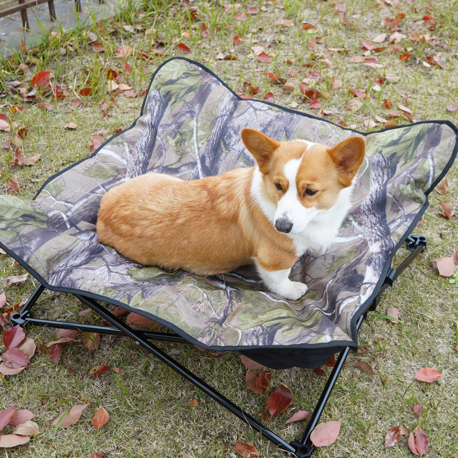 Folding Elevated Dog Cot, Waterproof Portable Outdoor Camping Bed