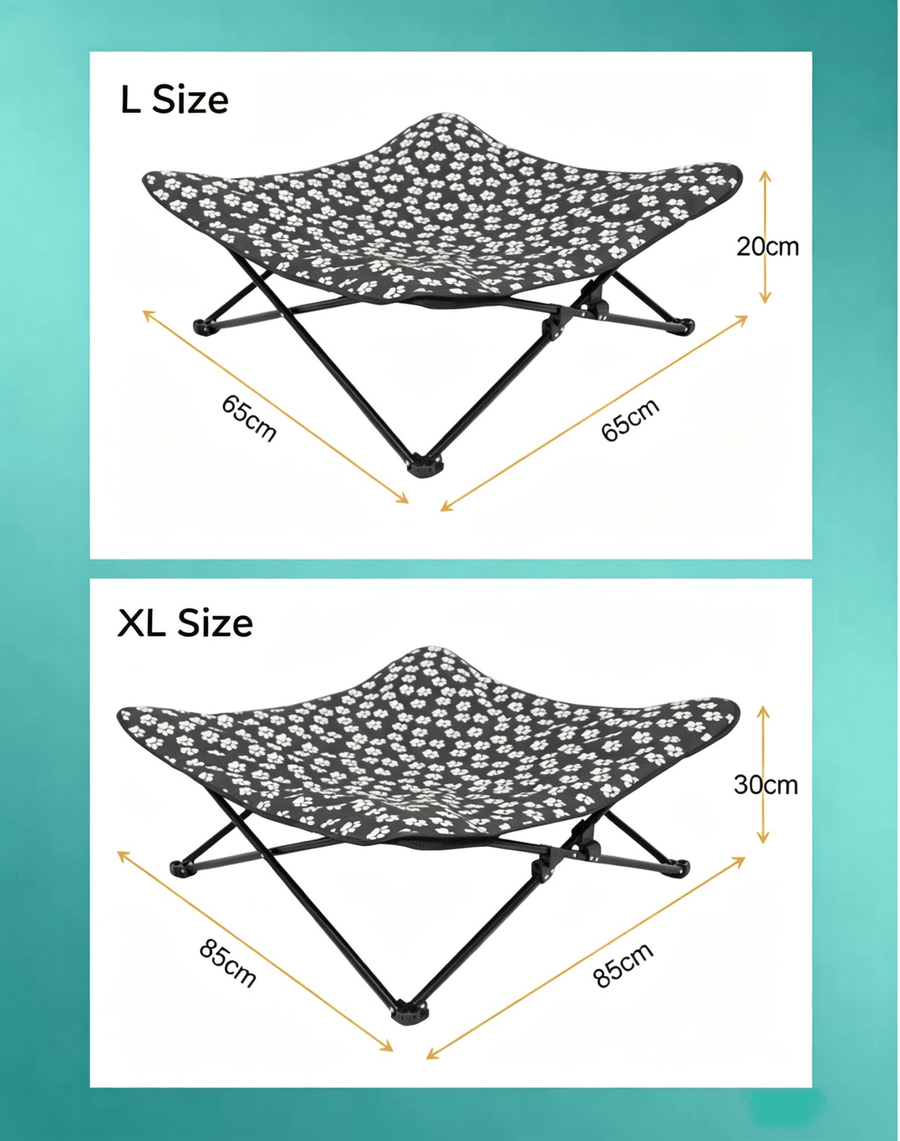 Folding Elevated Dog Cot, Waterproof Portable Outdoor Camping Bed