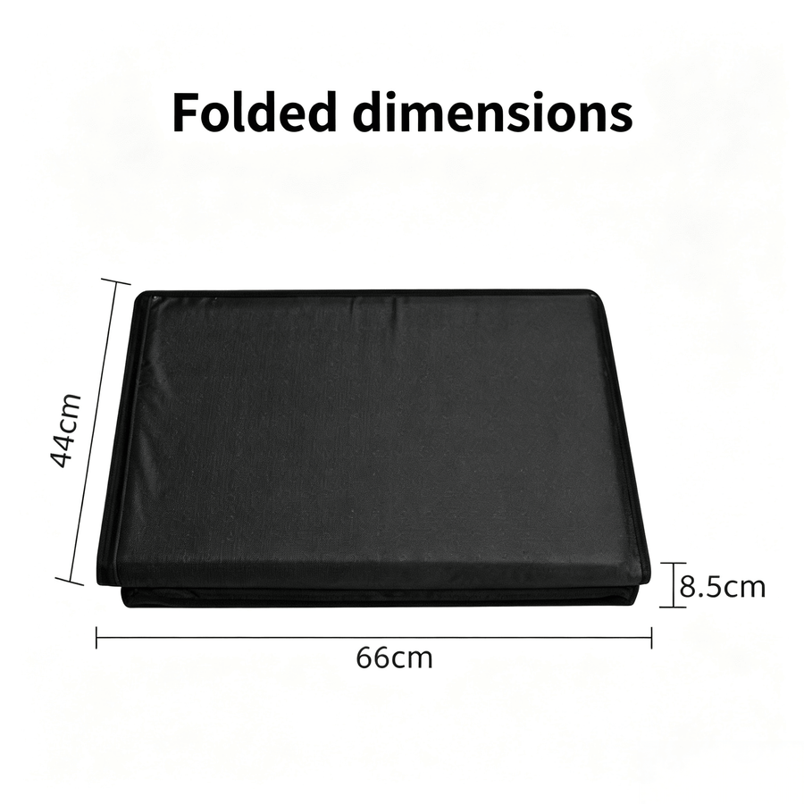 Hard-Bottom Dog Car Seat Extender – Waterproof Rear Seat Cover with Mesh Windows