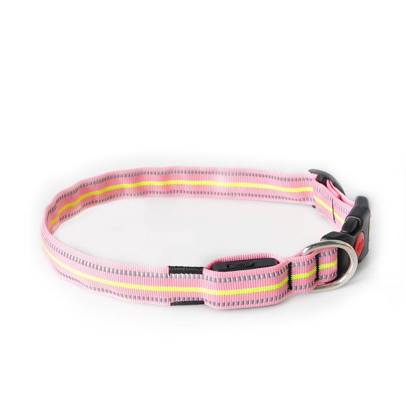 USB Rechargeable LED Dog Collar, Light Up Night Safety Collar – Fluffy Me