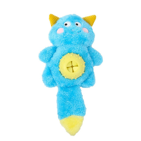 Cute Little Monster Plush Dog Toy - Squeaky, Crinkle, Eco-Friendly, Washable