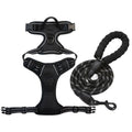 No Pull Dog Harness & Leash Set - Reflective Padded Chest Harness for Medium Large Dogs