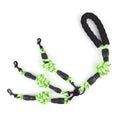 No-Tangle 3 Way Dog Leash, Reflective Climbing Rope Triple Dog Leash with Padded Handle, Detachable Multi Dog Lead for Walking 3 Dogs