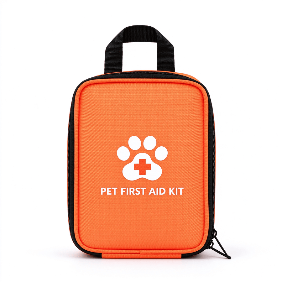 Pet First Aid Kit, 22-Piece Dog Emergency Kit with Thermometer, Tick Remover & Gauze, Portable Pet Medical Supplies for Home, Travel and Camping