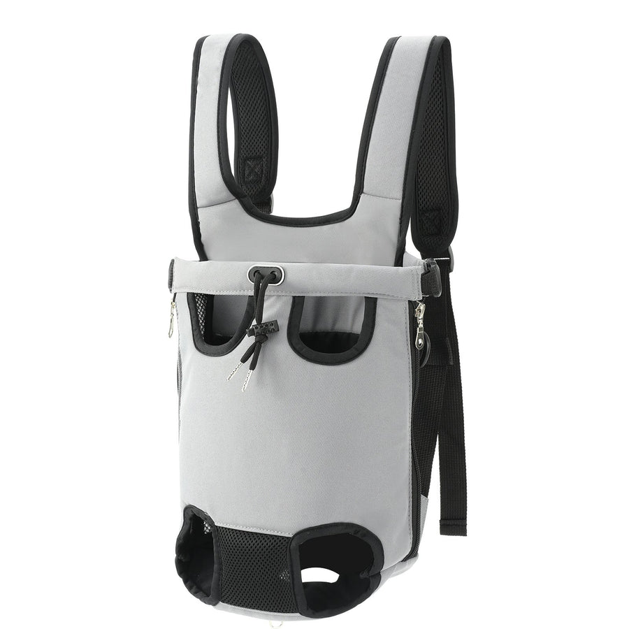 Hands-Free Pet Front Carrier Backpack, Leg-Out Chest Pack for Small Dogs