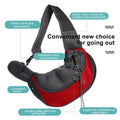 Breathable Mesh Pet Sling Carrier, Hands-Free Crossbody Travel Bag