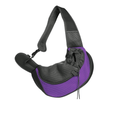 Breathable Mesh Pet Sling Carrier, Hands-Free Crossbody Travel Bag