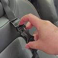 Folding Dog Car Seat, Pet Car Booster Seat with Safety Leash, Mesh Windows & Storage Pocket