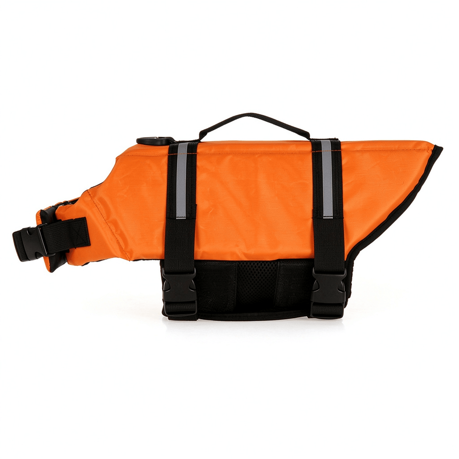 Reflective Dog Life Jacket with Rescue Handle, 420D Oxford Vest for Boating