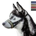 Reflective Nylon Dog Muzzle, Adjustable Anti-Bite Anti-Bark Mouth Cover