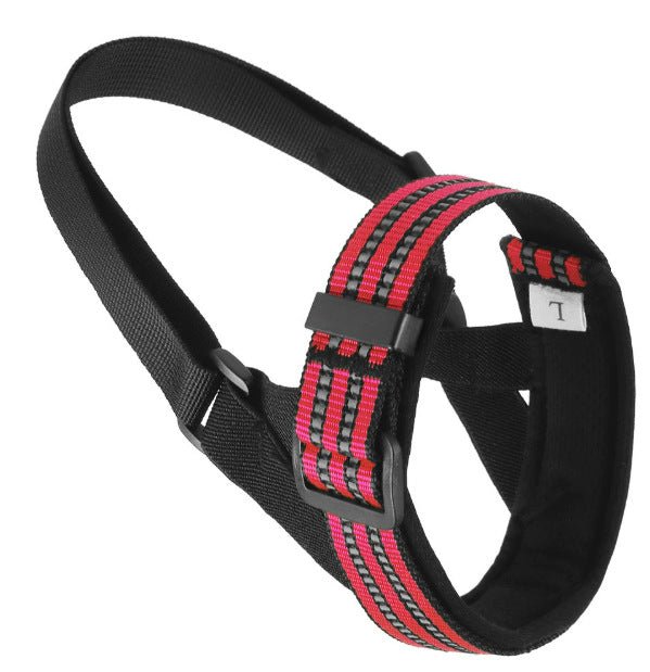 Reflective Nylon Dog Muzzle, Adjustable Anti-Bite Anti-Bark Mouth Cover