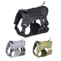 Tactical No-Pull Dog Harness, Adjustable MOLLE Vest for Medium & Large Dogs