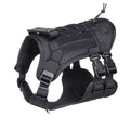 Tactical No-Pull Dog Harness, Adjustable MOLLE Vest for Medium & Large Dogs
