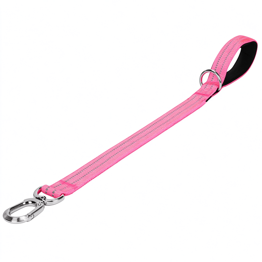 Tactical 50cm Reflective Dog Leash with Alloy Hook & Padded Handle - 4 Colors