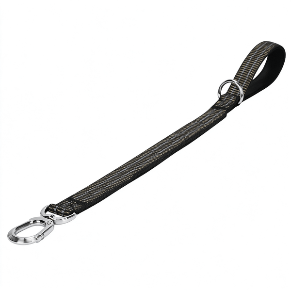 Tactical 50cm Reflective Dog Leash with Alloy Hook & Padded Handle - 4 Colors