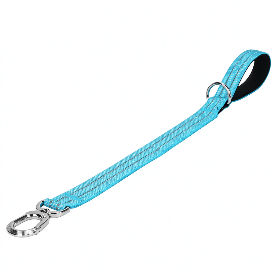 Tactical 50cm Reflective Dog Leash with Alloy Hook & Padded Handle - 4 Colors