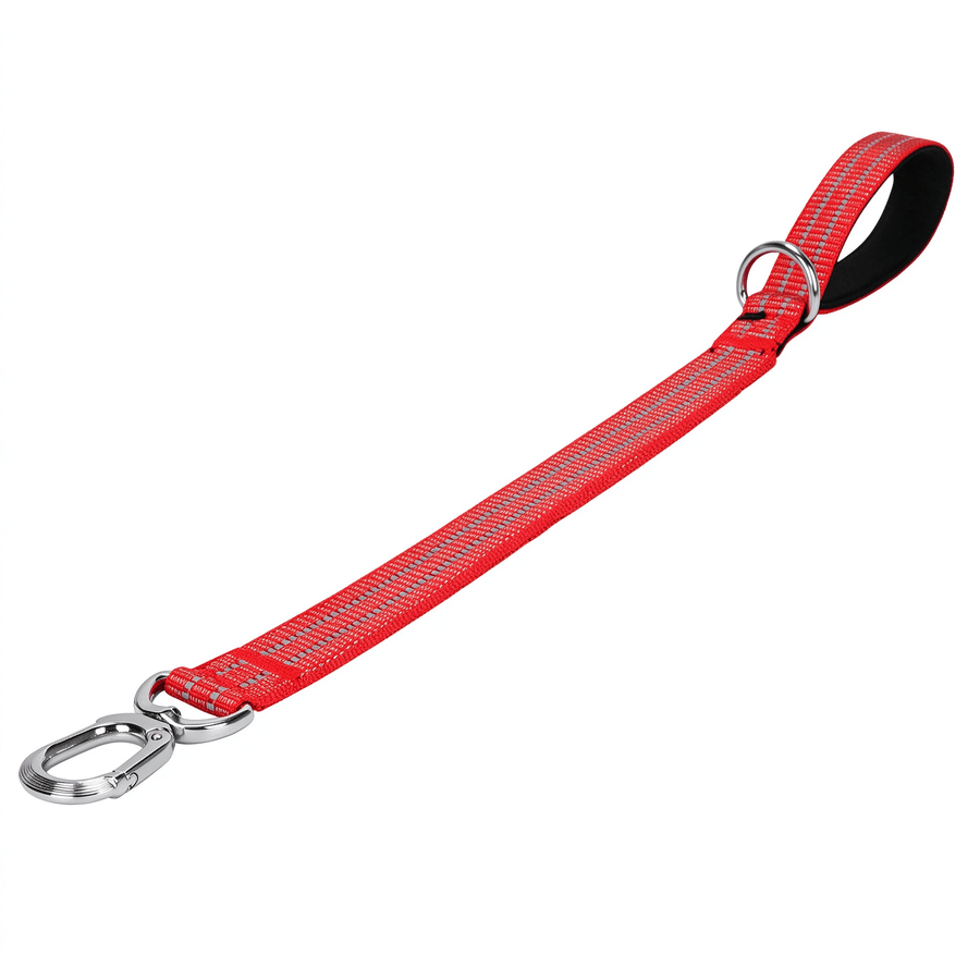 Tactical 50cm Reflective Dog Leash with Alloy Hook & Padded Handle - 4 Colors