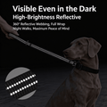 Tactical 50cm Reflective Dog Leash with Alloy Hook & Padded Handle - 4 Colors